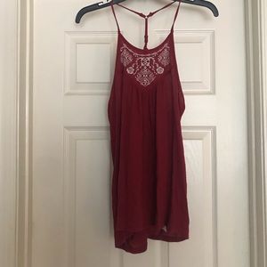 Hollister Flowy Red Tank Top